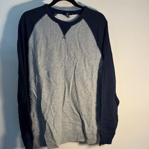GAP Gray and Navy Sweatshirt